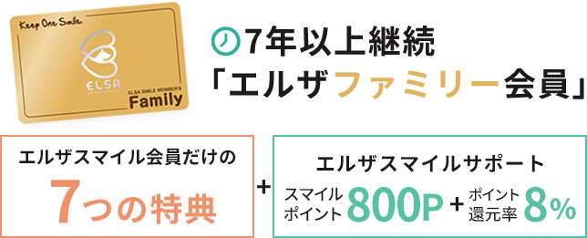 7年以上継続「エルザファミリー会員」